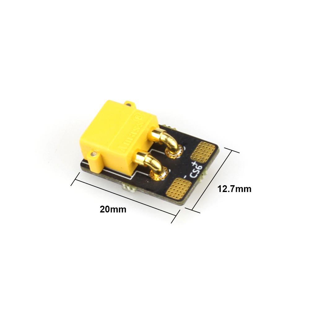 Racerstar CS6 100A XT30 2-6S Current Sensor w/AMASS Plug 10cm Long 18AWG for Whoop FPV Racing Drone - MRSLM