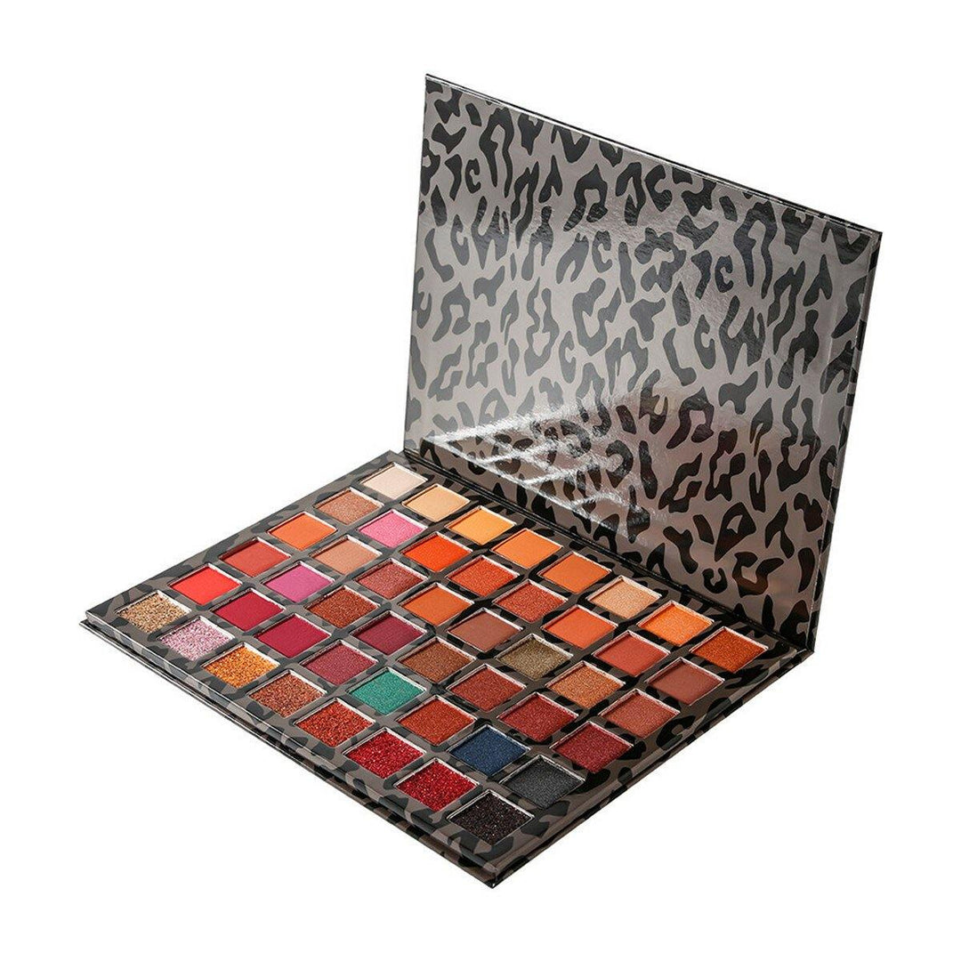 48 Color Eye Shadow Leopard Box Pearly Matte Multicolor Eyeshadow - MRSLM