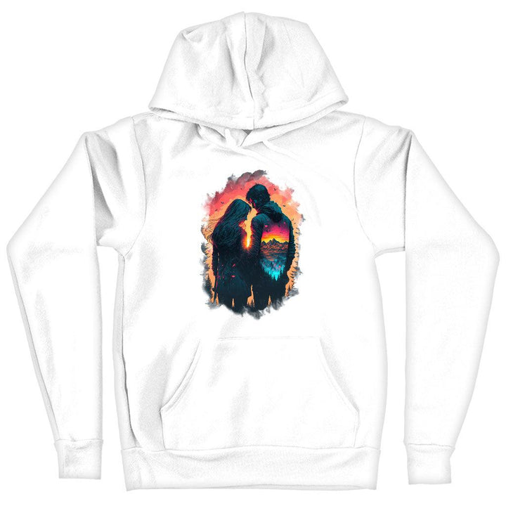 Nature Print Hooded Sweatshirt - Couple Hoodie - Art Hoodie - MRSLM