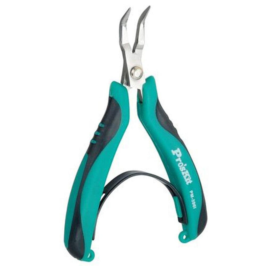 Pro'sKit PM-396I AISI420 Stainless Steel Bent Nose Plier Wire Wrapping Beading Jewelry Tool Handle Tool - MRSLM