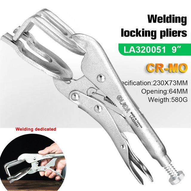 LAOA Power Locking Pliers Set Welding/Straight/ Needle Nose/ Flat Nose/ Sealing/ Oil Filter Locking Pliers - MRSLM