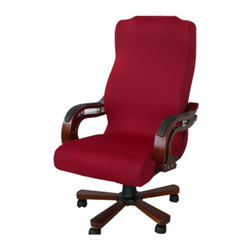 S/M/L Office Computer Chair Cover Side Zipper Design Arm Chair Cover Recouvre Chaise Stretch Rotating Lift Chair Cover - MRSLM