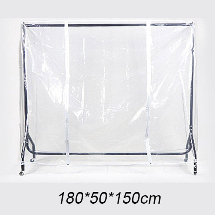 Clear Clothes Rail Cover Dustproof Garment Coat Hanger Protector Storage Net - MRSLM