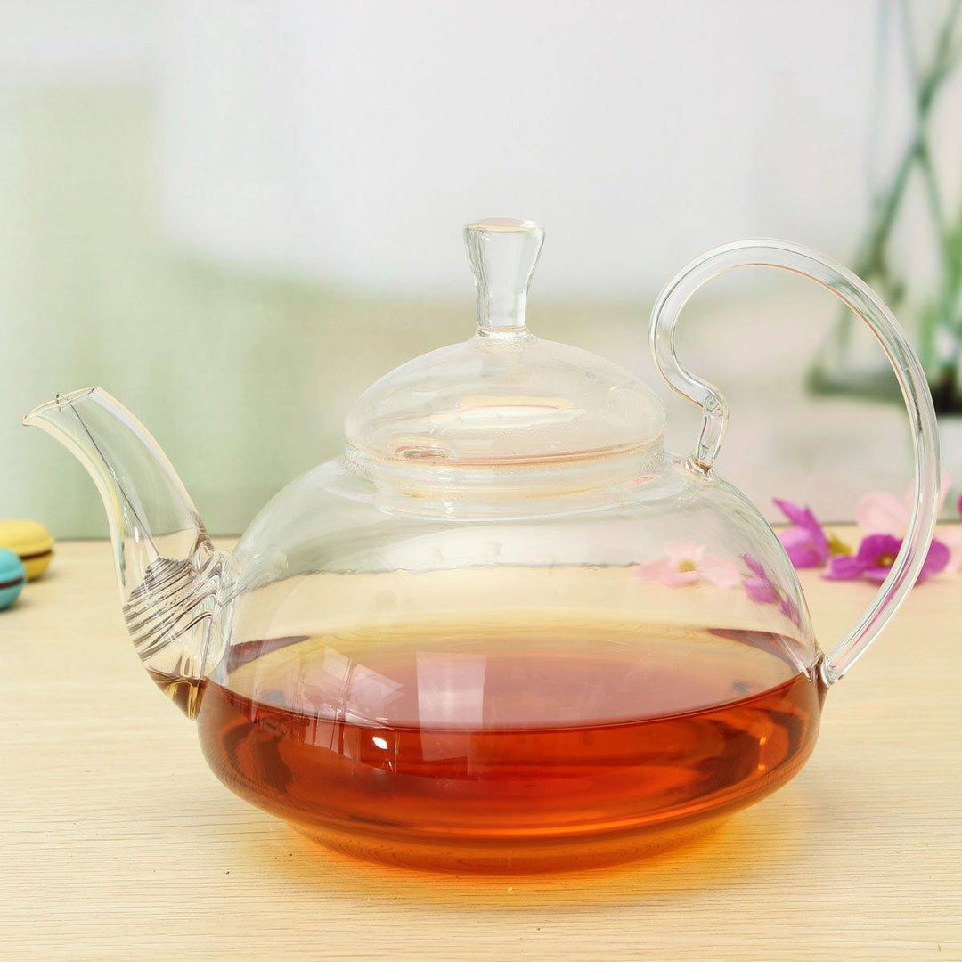 Heat Resistant Elegant Glass Teapot Infuser Flower/Green Tea Pot 750ml Size Coffee Pot Bar Accessory - MRSLM