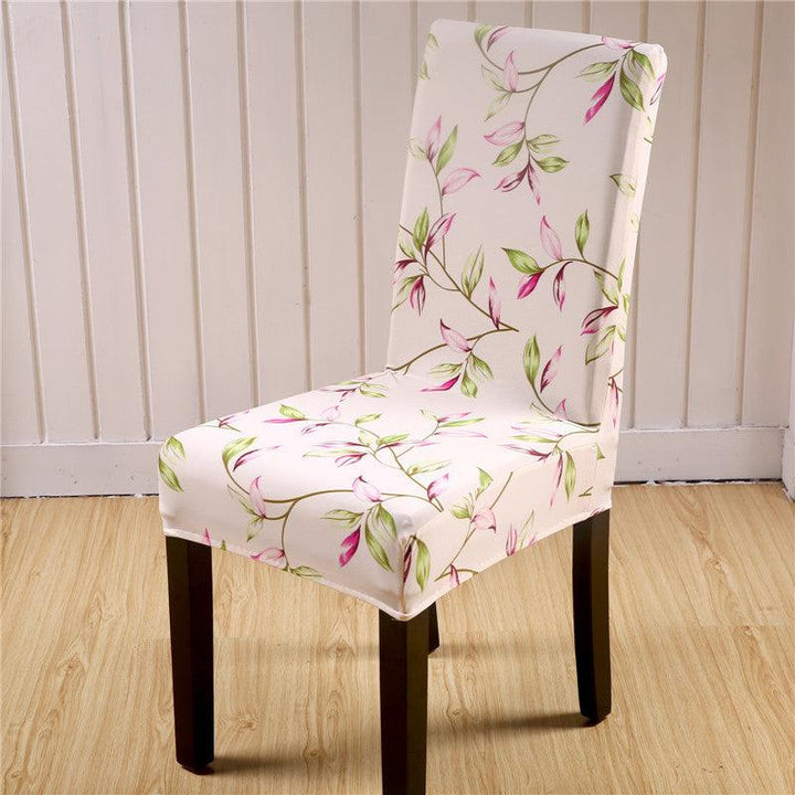 Honana WX-915 Elegant Flower Landscape Elastic Stretch Chair Seat Cover Dining Room Home Wedding Decor - MRSLM