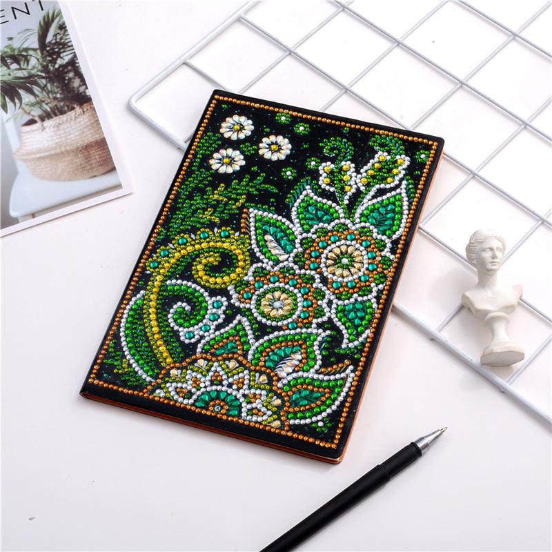 A5 Diamond Notebook 50 Pages Diary Book DIY 5D Diamond Painting Kit Handmade Craft Cross Stitch Embroidery Notepad - MRSLM