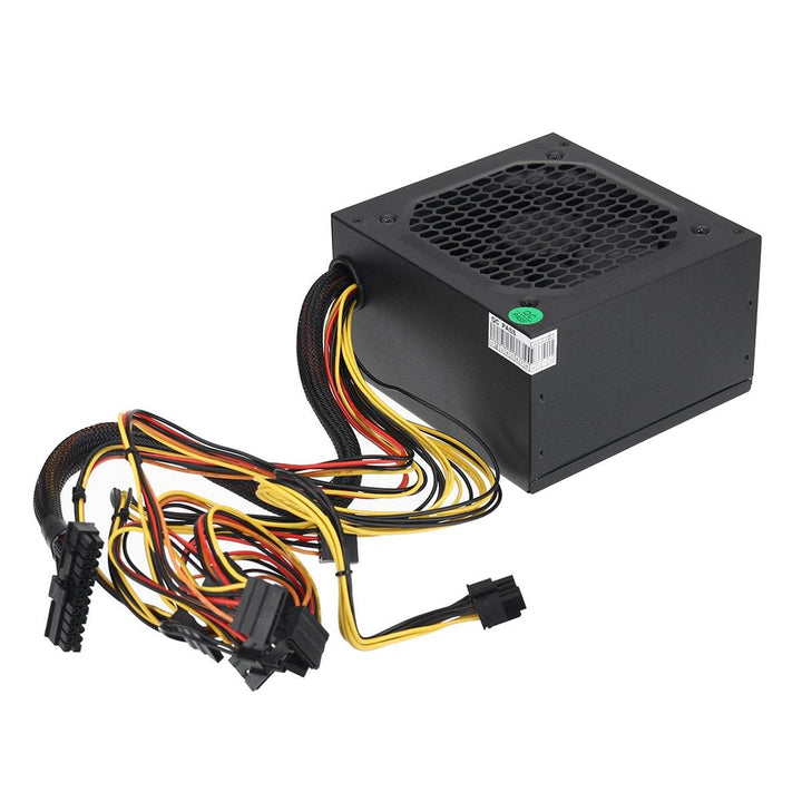 600W Power Supply 12cm Fan 8 Pin PCI SATA 12V Computer Power Supply - MRSLM