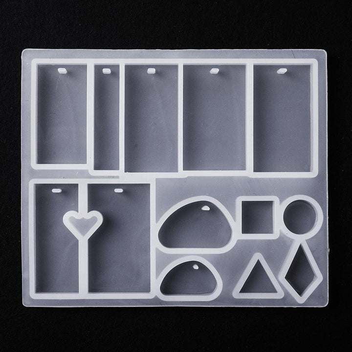 213Pcs Resin Casting Mold Kit Silicone For Necklace Jewelry Pendant Craft Making Tools - MRSLM