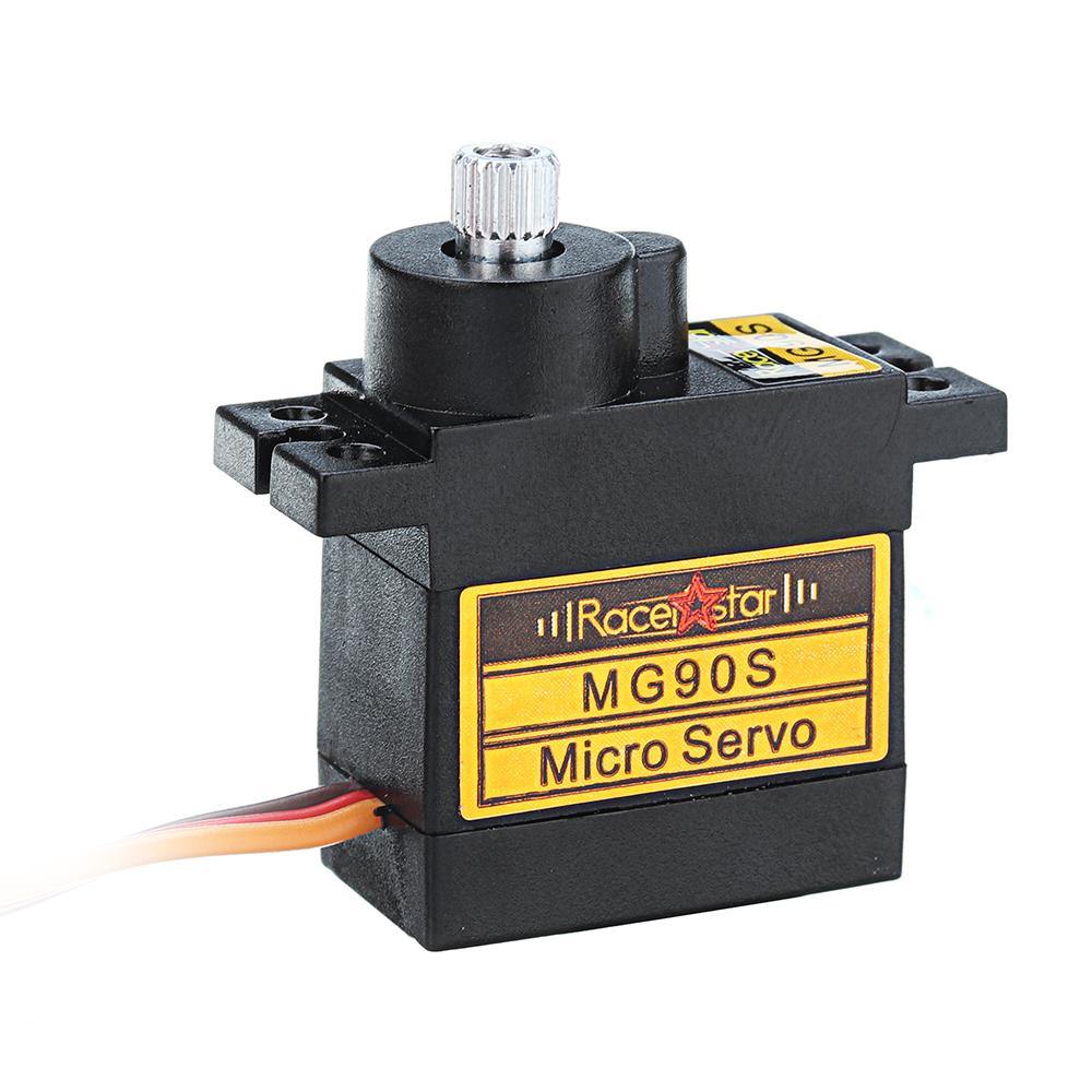 Racerstar MG90S 9g Micro Metal Gear Analog Servo For 450 RC Helicopter RC Car Boat Robot - MRSLM