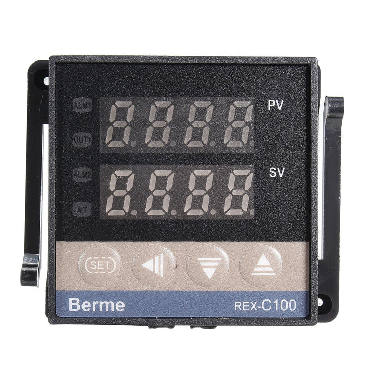 110-240V 0~1300℃ REX-C100 Digital PID Temperature Controller Kit Alarm Function With Probe Relay - MRSLM