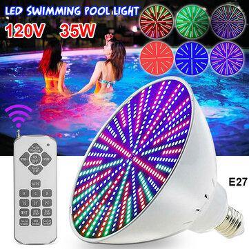 AC120V 35W E27 LED Light Bulb Color Change Swimming Pool Light for Pentair Hayward - MRSLM