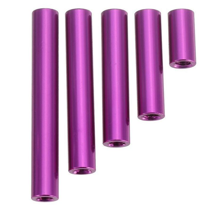 Suleve™ M3AR8 M3 Aluminum Alloy Standoff Studs 10-35mm Purple Round PCB Board Standoffs 10pcs - MRSLM