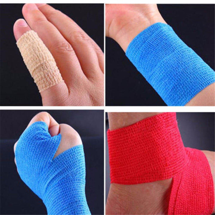 450x5cm Waterproof First Aid Self-Adhesive Elastic Bandage Muscle Care Gauze Tape - MRSLM