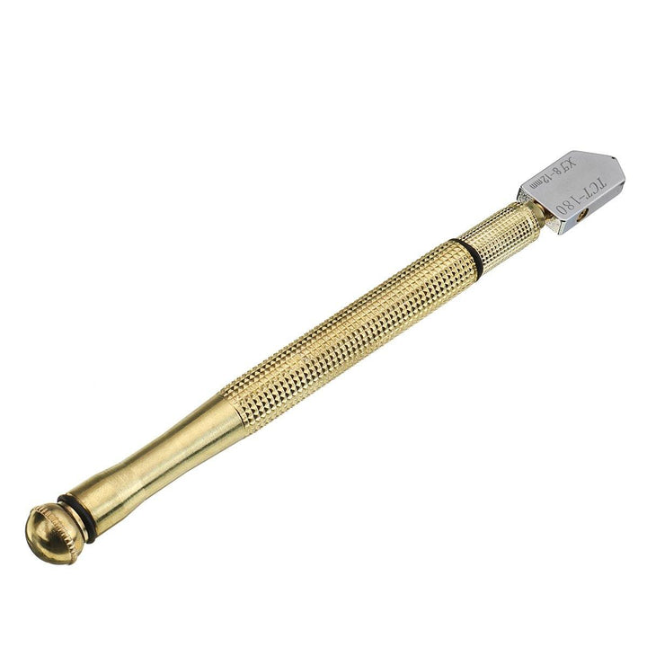 17mm Metal Handle Straight Head Oil Cutter Glass Cutter Oil Feed Glass Ceramic Tile Cutter - MRSLM