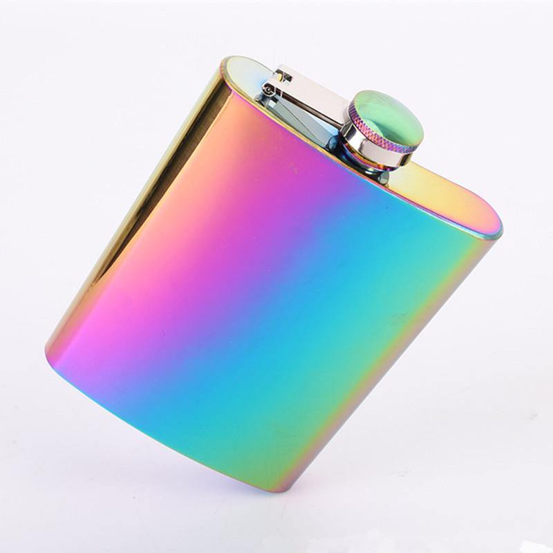 7OZ/8OZ Stainless Steel Hip Flask Liquor Whiskey Alcohol Pocket Bottles Winebottle Gift - MRSLM