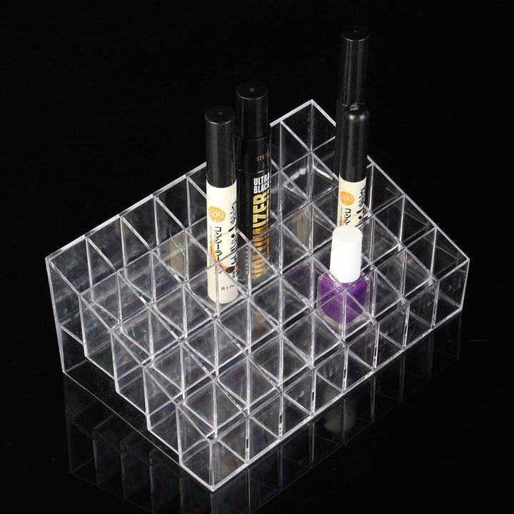 40 Clear Acrylic Lipstick Holder Stand Display Cosmetic Makeup Case Acrylic Cosmetic Organizer - MRSLM