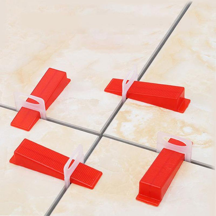 Tile Leveling System 1/1.5/2mm Tile Leveler Spacers Clips Reusable Tools - MRSLM