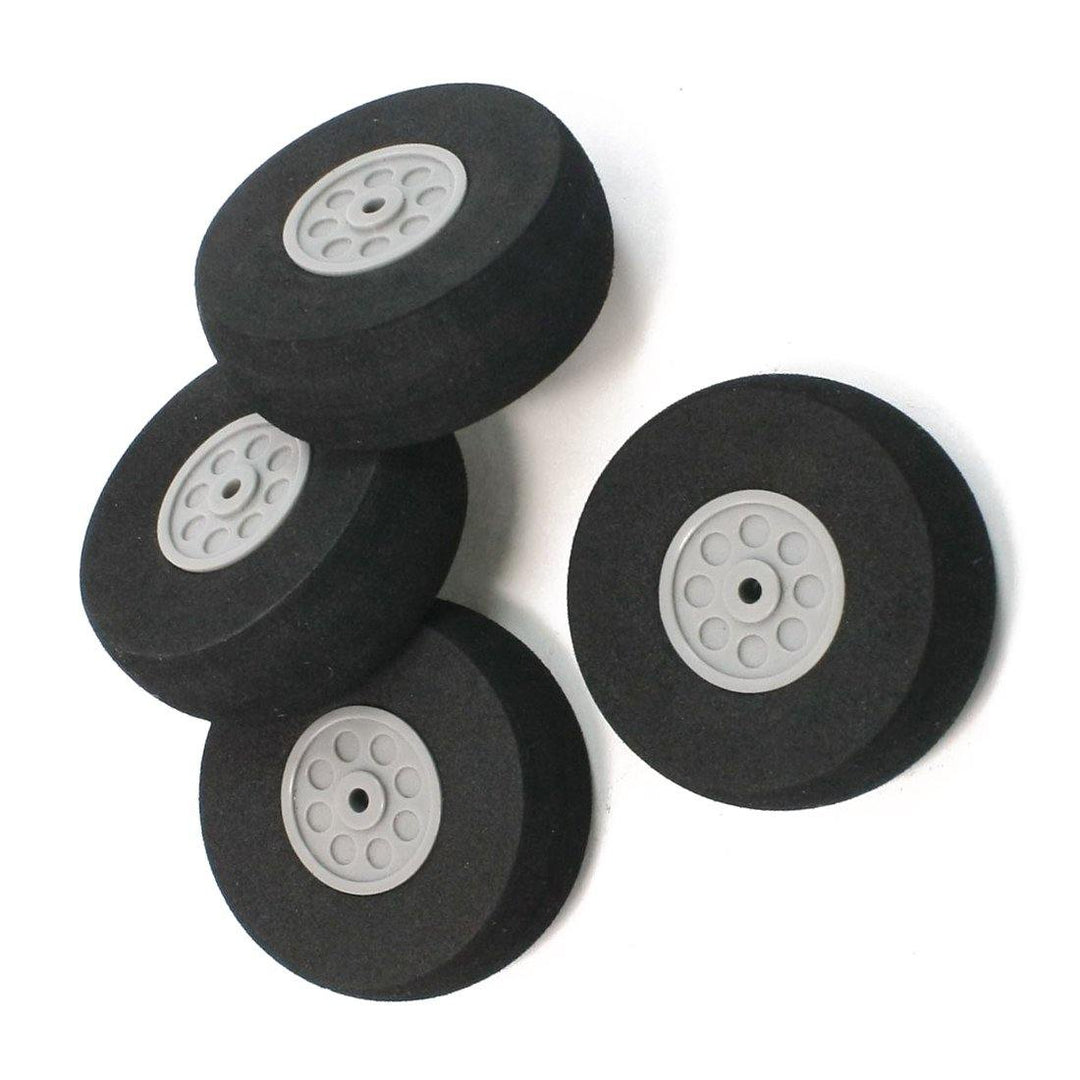 RC Wheels Black Foam Wheel Gray Plastic Hub for RC Model Plane Aircraft Fixed Wing 20mm/25mm/30m/35mm/40mm/45mm/50mm/60mm/65mm/70mm/75mm - MRSLM