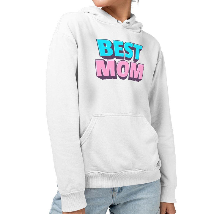 Best Mom Sponge Fleece Hoodie - Cute Hoodie - Gift Hooded Sweatshirt - MRSLM