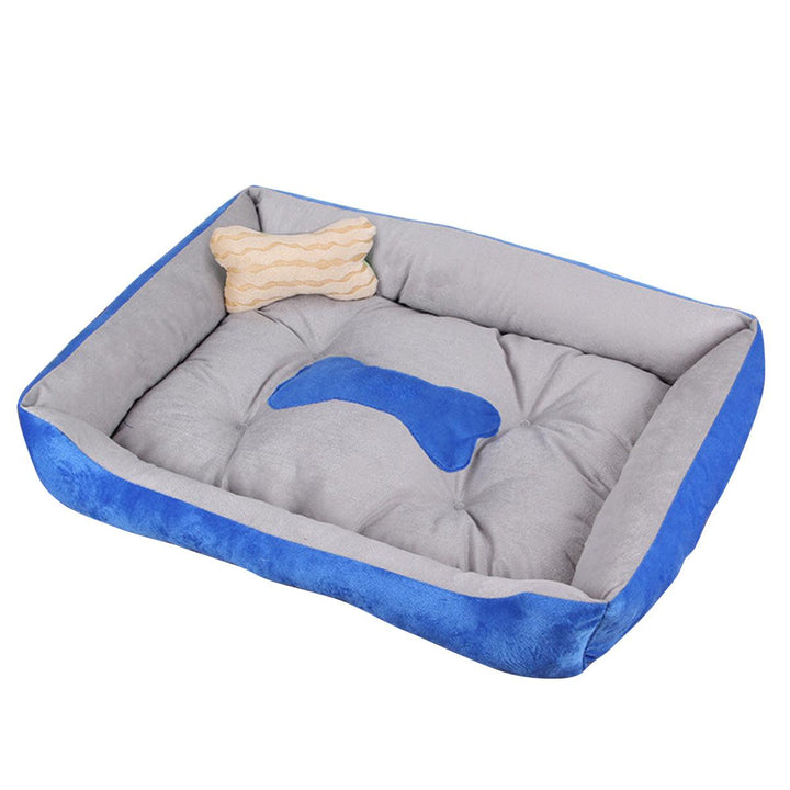 Waterproof Warm Winter Pet Bed With Bone Decoration For Large Dog Puppy Kennel Pet Supplies - MRSLM