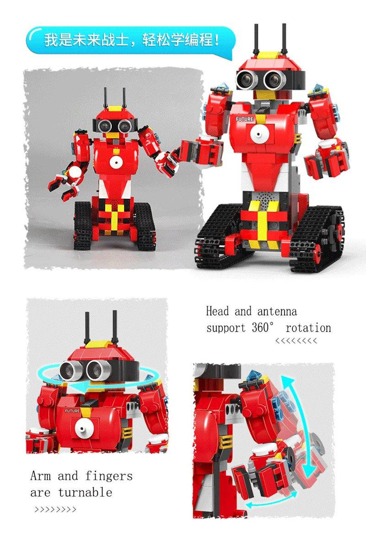 XuanPing DIY STEAM Block Building RC Robot Stick / App Control Progarmmable Robot Toy - MRSLM