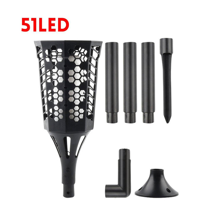 33/51/96 LED Solar Garden Flame Light Waterproof Flickering LED Torch Landscape Decor Lamp - MRSLM