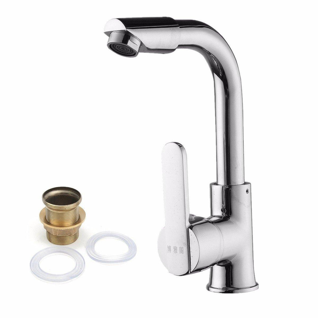 360° Chrome Faucet Kitchen Bathroom Basin Sink Hot & Cold Water Mixer Tap - MRSLM