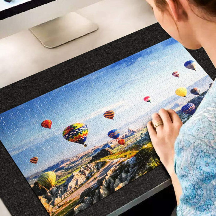 26x46 inch Felt Mat Portable Travel Puzzles Mat Jigsaw Roll Felt Mat Play Mat Puzzles Blanket UP to 1500 Pieces - MRSLM