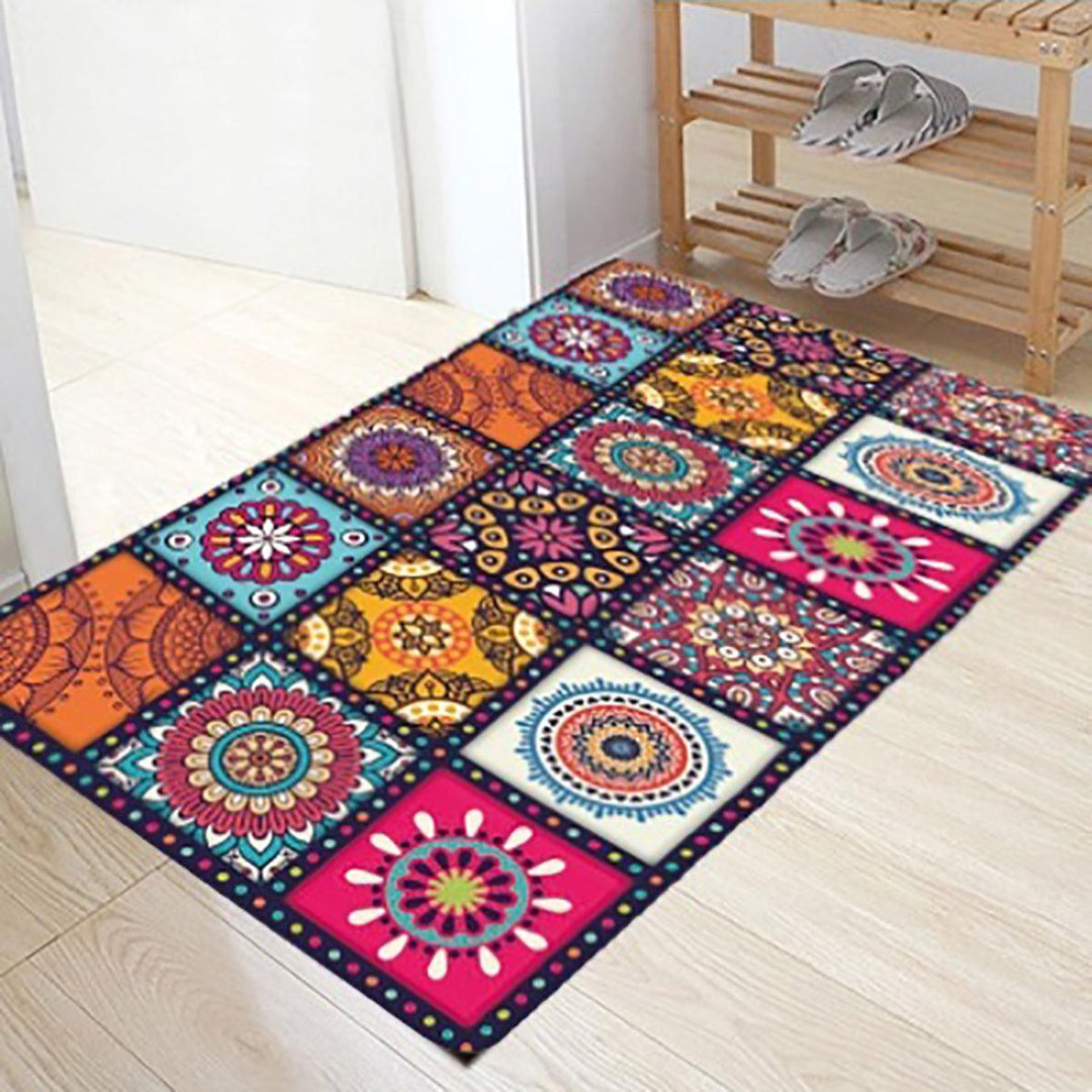 Floor Mat Rugs Non-slip Kitchen Home Bathroom Door Entrance Carpet Bohemian 40*60CM/60*90CM/60*180CM - MRSLM