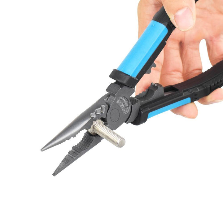 NEWACALOX Pliers Set Wire Pliers Crimping Pliers Wire Stripper Wire Cutters Long Nose Pliers Multi-tool Hand Tools DIY - MRSLM