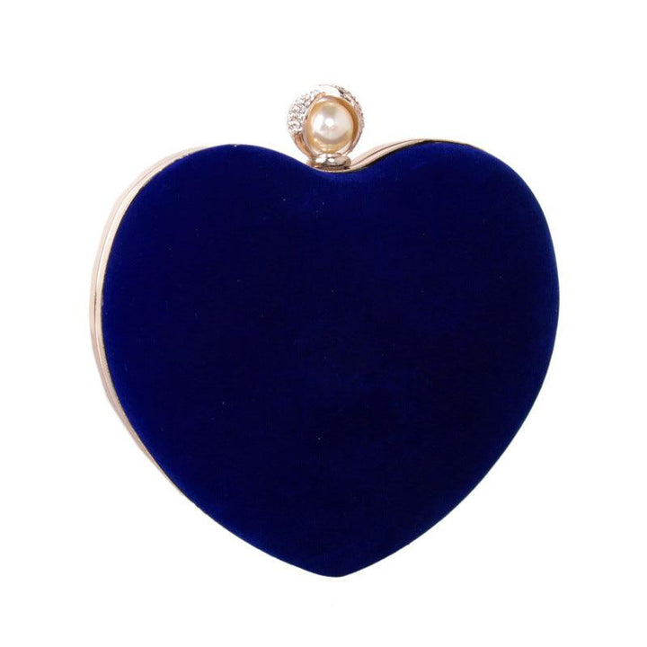 Heart-shaped Dinner Bag With Diamond Pearls - MRSLM