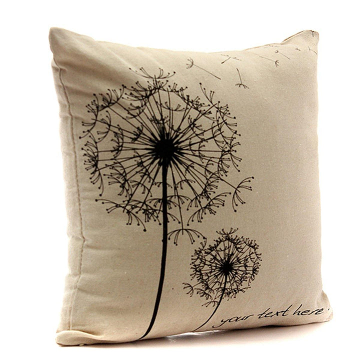 Retro Leaf Pillow Case Linen Cotton Cushion Cover Home Decorations - MRSLM