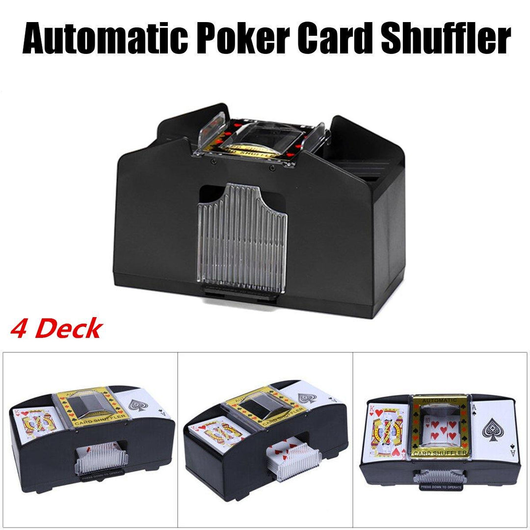 4/6-Deck Automatic Card Shuffler Battery Operated Casino Poker Playing Machine - MRSLM