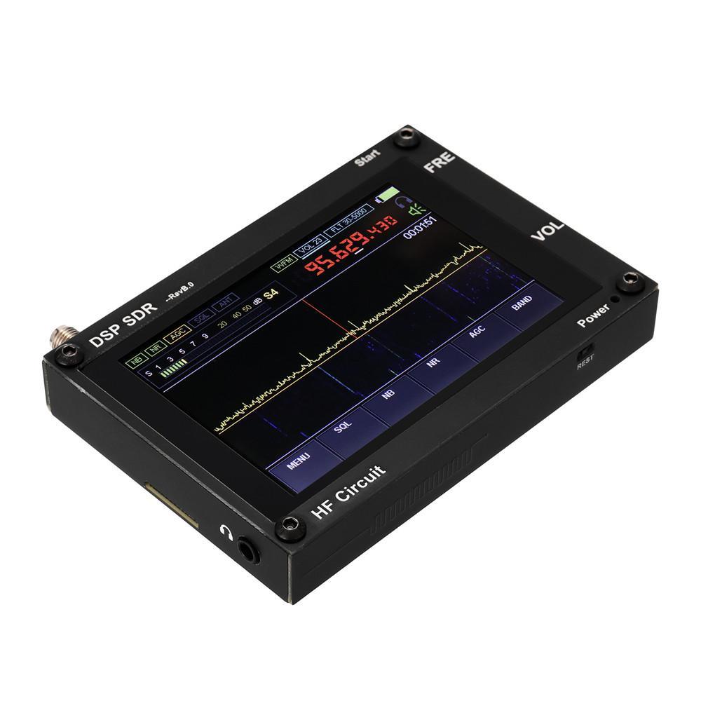 Ultra-thin 50KHz-200MHz Malahit SDR Receiver Malachite DSP Software Defined Radio 3.5" Display Battery Inside Nice Sound - Black 400MHz~2GHz - MRSLM