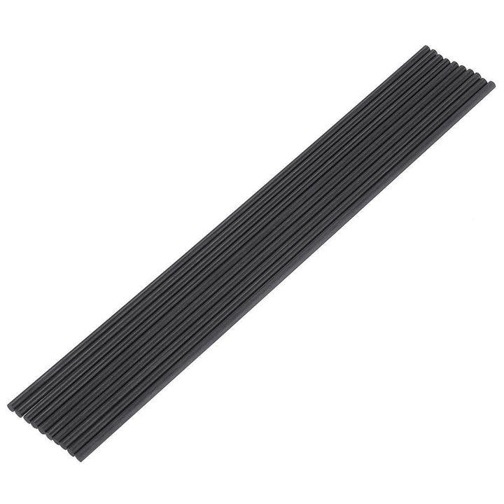 10Pcs/Set 200mm Round Carbon Fiber Rods Roll Bars Wrapped Matt Surface for RC Airplane DIY Tool - MRSLM