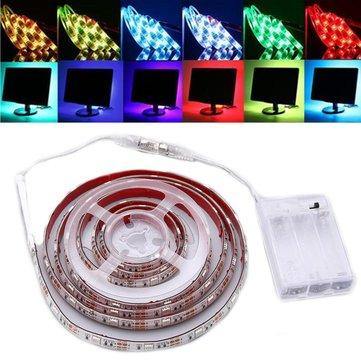 30/50/100/150/200CM Dimmable RGB 5050 LED Strip Light USB TV Background Lighting DC5V - MRSLM