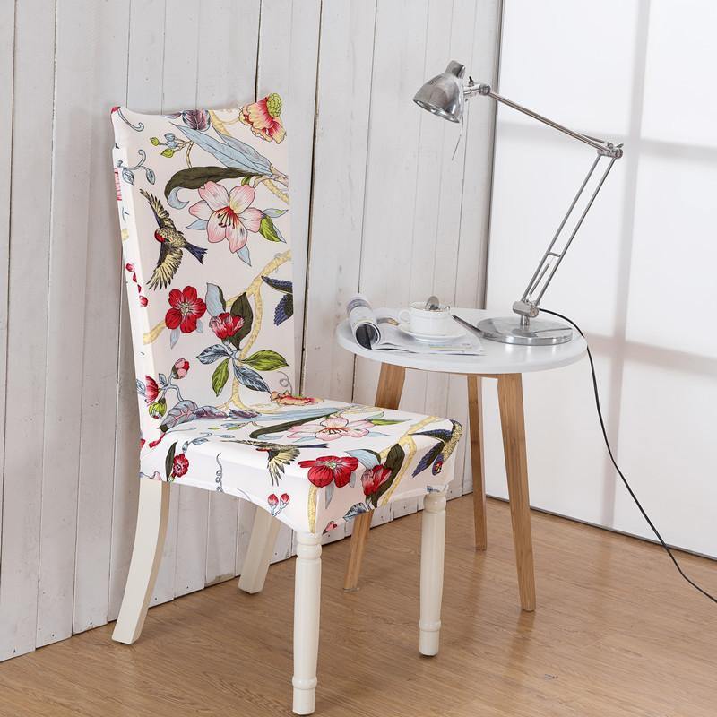 Honana WX-918 Elegant Flower Elastic Stretch Chair Seat Cover Computer Dining Room Home Wedding Decor - MRSLM