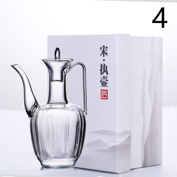 Handmade High Temperature Resistant Imperial Concubine Warm Wine Glass Jug Set - MRSLM