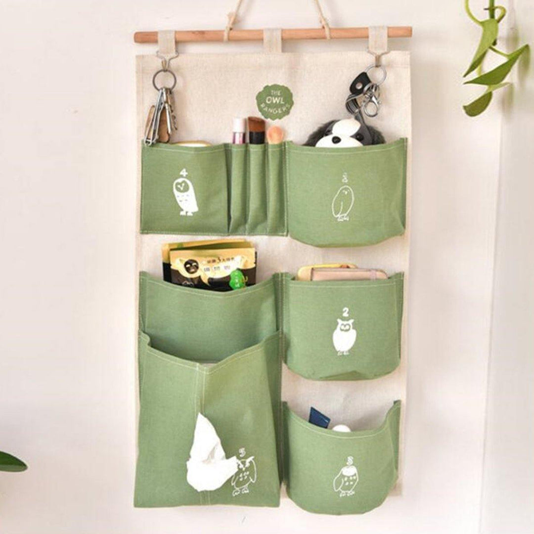 Waterproof Home Wall Hanging Storage Bag Organizer Pouch Container Bathroom Door - MRSLM