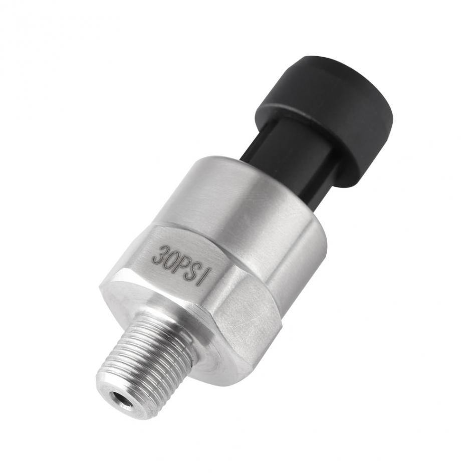 DC 5V 1/8NPT Thread Pressure Sensor Transmitter Transducer Sender Sensor for Oil Fuel Diesel Air Water Stainless Steel - MRSLM