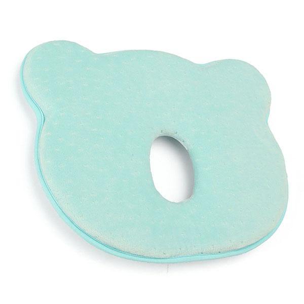 22x26x3.5cm Memory Cotton Newborn Baby Correcting Head Cervical Vertebra Pillow Blue Pink - MRSLM