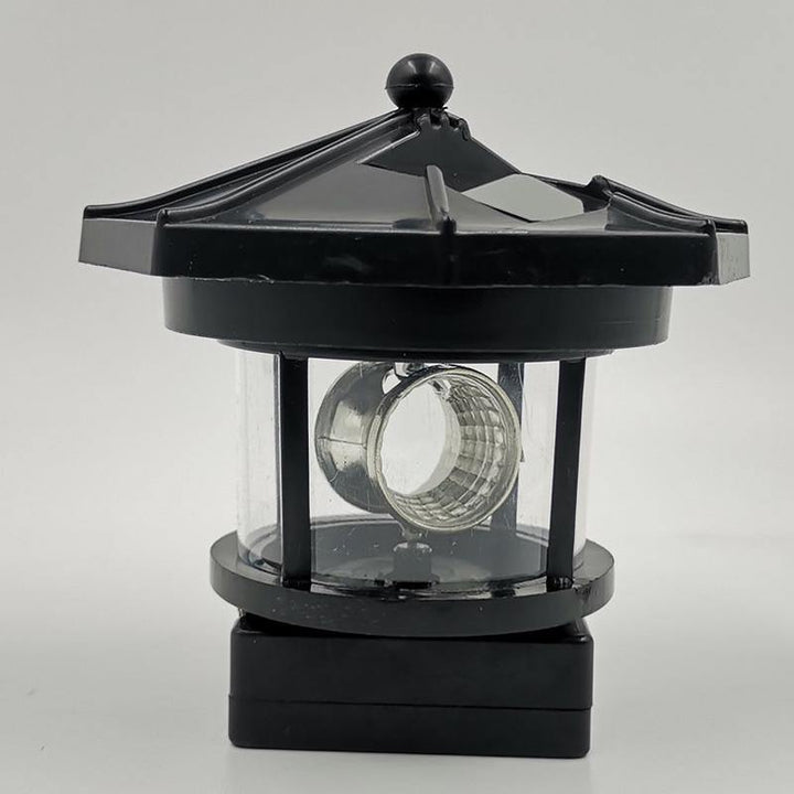 LED Rotating Lighthouse Solar Light Tower Top Garden Yard Lawn Lamp Outdoor Landscape Lighting - MRSLM