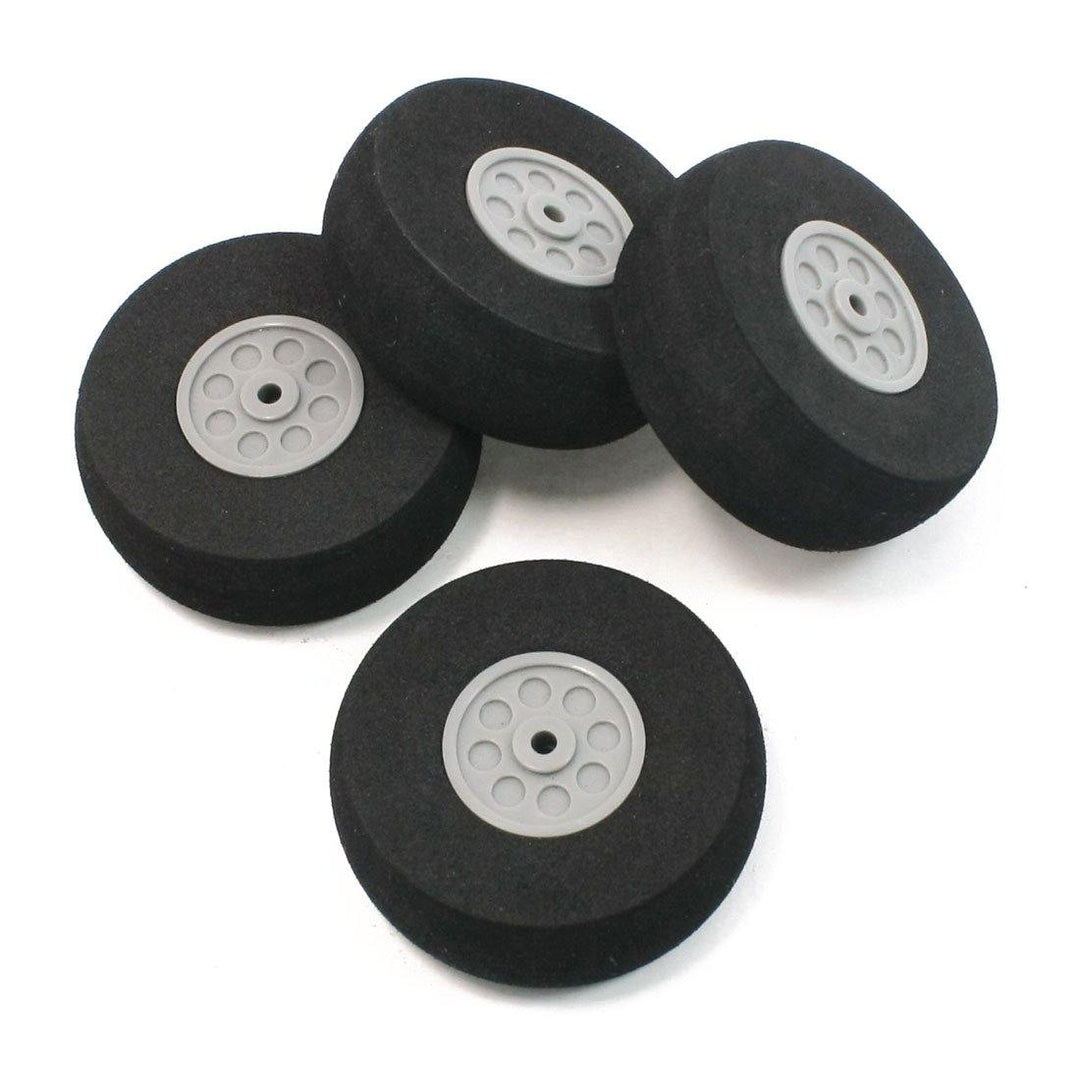 RC Wheels Black Foam Wheel Gray Plastic Hub for RC Model Plane Aircraft Fixed Wing 20mm/25mm/30m/35mm/40mm/45mm/50mm/60mm/65mm/70mm/75mm - MRSLM