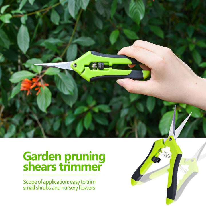 Garden Pruning Shears Trimmer Stainless Steel Pruning Tools Handheld Pruner Cutter Picking Weed Fruit Household Potted Branches - MRSLM