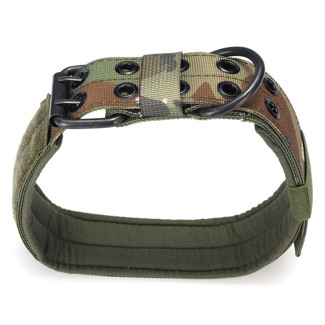 XL Tactical Military Adjustable Dog Training Collar Nylon Leash w/Metal Buckle - MRSLM