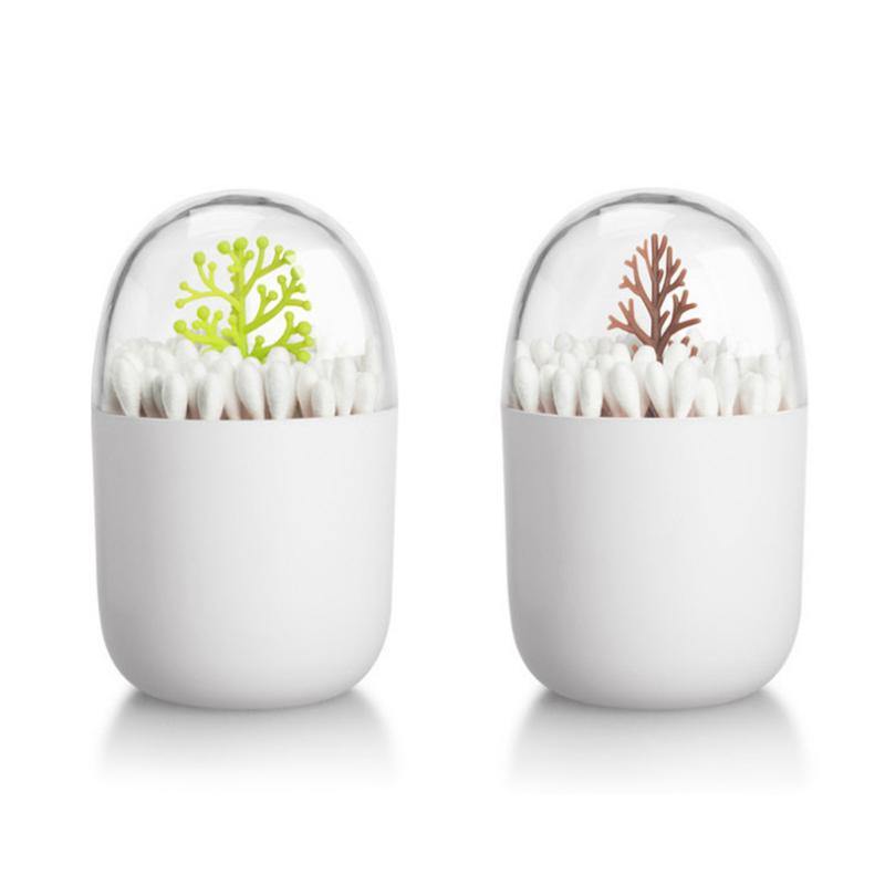 Animal Plant Multifunctional Dustproof Storage Box Cartoon Cotton Swab Box - MRSLM