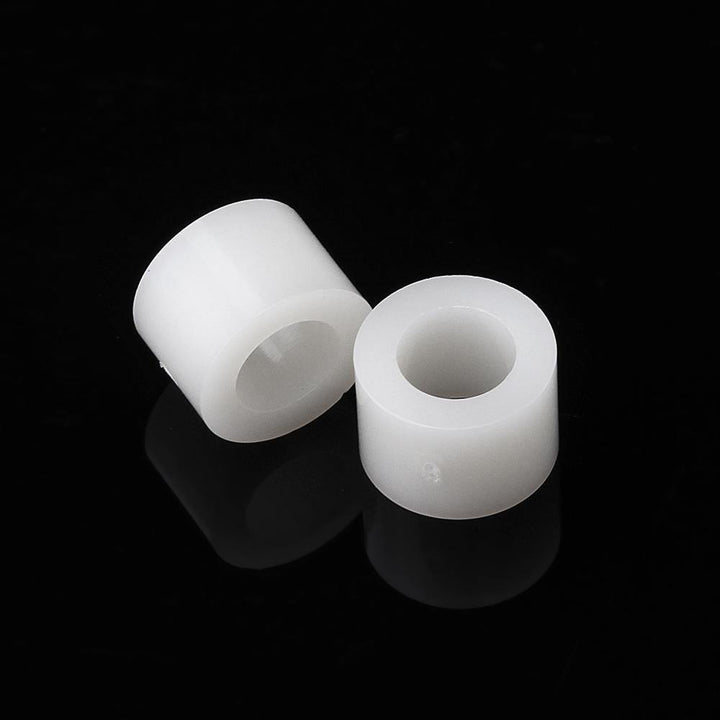 100Pcs M4 White Nylon ABS Non-Threaded Spacer Round Hollow Standoff For PC Board Screw Bolt - MRSLM