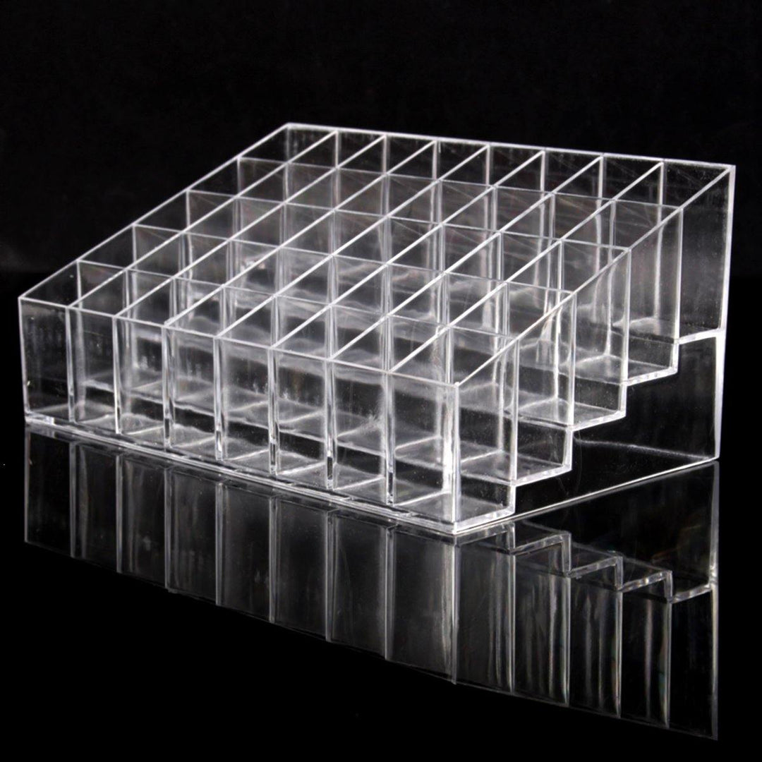 40 Clear Acrylic Lipstick Holder Stand Display Cosmetic Makeup Case Acrylic Cosmetic Organizer - MRSLM