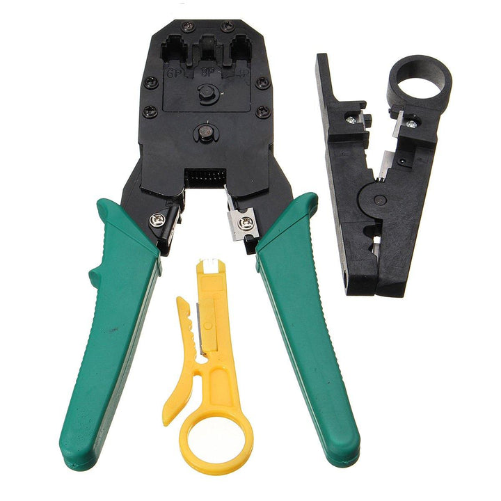 11pcs Network Combination PC Cable Wire Tester Crimping Cutter Punch Tools Kit Set - MRSLM