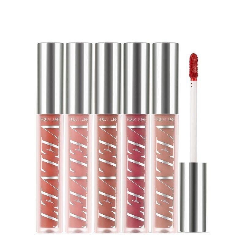 FOCALLURE 10 Colors Velvet Matte Lip Glaze Waterproof Non-Marking Lip Gloss Cosmetic - MRSLM